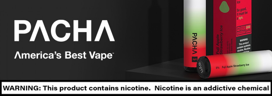 Pacha - America's Best Vape, Premium Disposables Featuring Synthetic Nicotine